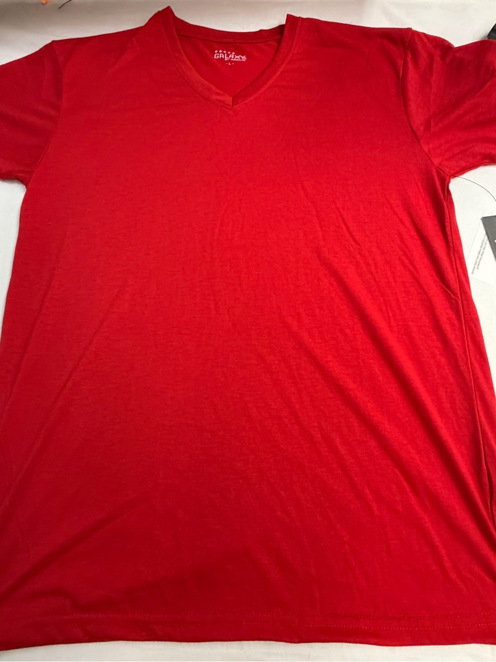 Galaxy By Harvic Men's V-Neck Tee - Red